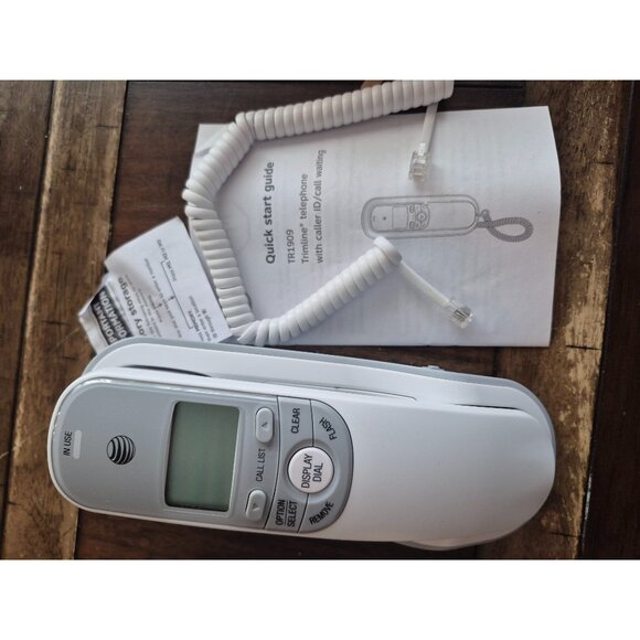 AT&T Trimline Corded Telephone With Caller ID/Call Waiting 13-Number Memory Ring - Picture 4 of 4